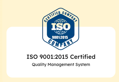 ISO 9001:2015 Certified — Quality Management System